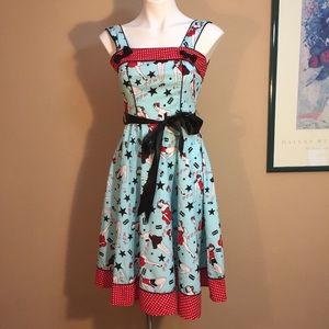 Hell Bunny Vixen Dixie 50s POP rockabilly XS
